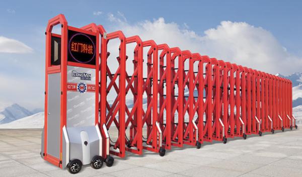 motorised Wireless Remote Control Automatic Folding Gate , Trackless Retractable