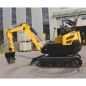 China CE EPA Yellow Mini Excavator Machine 1.7 Ton Digger For Ramming on sale