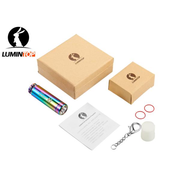 Self Luminous Lumintop Elfin Flashlight , Luxury 3 Mode LED Flashlight