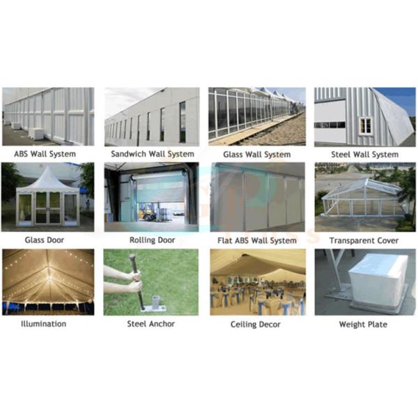 50m width High Peak Marquee Wedding Party Tent For Events