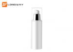 Pearl White Airless Vacuum Pump Bottle , PP Airless Bottle 0.25cc Dosage