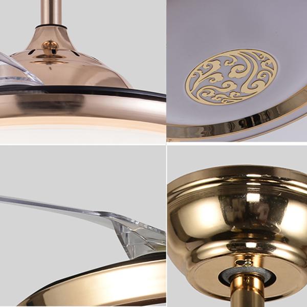 Invisible led ceiling fan light smat support ceiling fan with light(WH-VLL-02)