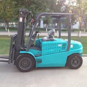 Buy cheap 6 Ton AC Electric Forklift Truck Battery Power Type With Lifting Height 6000mm product