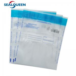 China Plastic Evident Security Sealing Cash Tamper Proof Bags Custom Design on sale