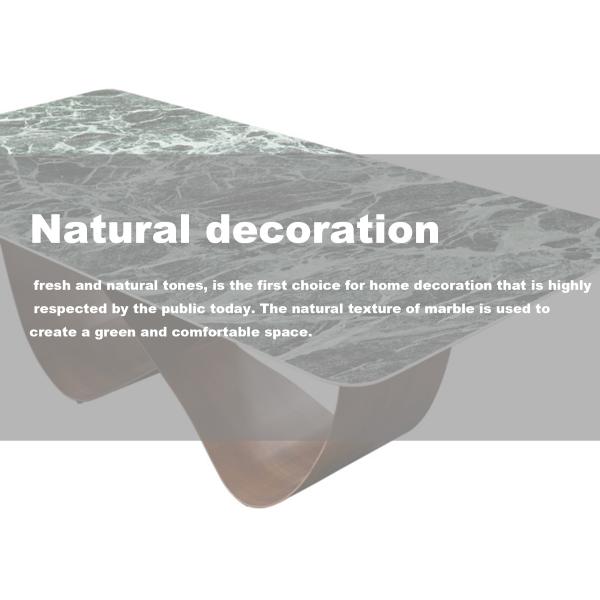 Wings Ceramic Stainless Steel Marble Dining Table Modern 8 People