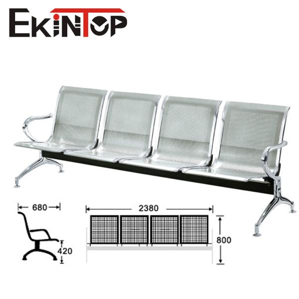 OEM ODM Waiting Chair Bench With Armrest Cold Roll Steel Material