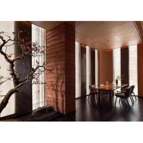 Soft Rammed Earth Interior Wall Tiles Rough Natural Authentic Stone Cladding