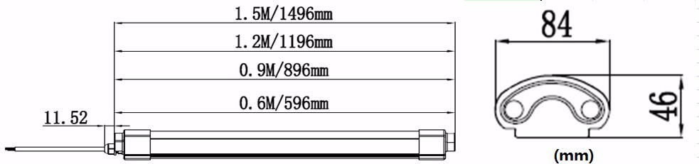 Whole sale price waterproof ip65 3foot 30w tri-proof led light 2835smd linear led shenzhen topsung