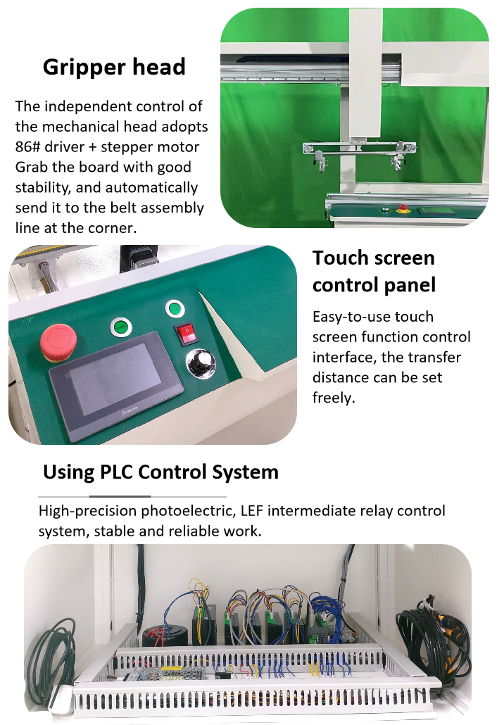 SMT Automatic Robot Arm Transfer machine Belt PCB Linking Conveyor for assembly line