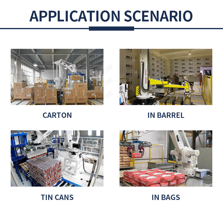 Collaborative Robot Palletizer System Single Column Robotic Palletizer