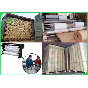 Draft Inkjet Uncoated Plotter Paper Rolls 60gsm Bonded Paper Rolls