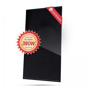 Buy cheap 380W Full Black Mon-Facial Solar Panel  Half Cell  Price 380 Watt Pv Module product