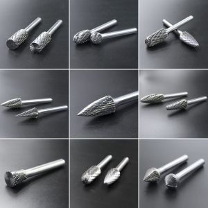 Buy cheap Tungsten Carbide Burr Set SILVER Grinding Shapes TREE/ROUND TREE/CYLINDRICAL SHAPE BURRS Colour SILVER for Grinding product