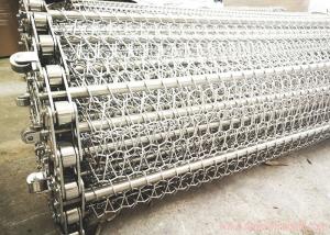 Buy cheap Durable Stainless Steel Wire Belt , Food Cleaning Chain Link Conveyor Belt product