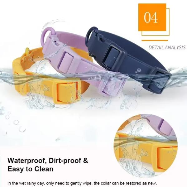 Custom Logo Pet Collar PVC Dog Collar And Leash Set Waterproof