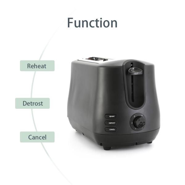 2 Slice Electric Automatic Bread Toaster 900w Defrost Function