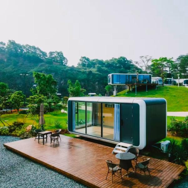 Smart Mobile Container House - Luxury 20ft/30ft/40ft Prefab Apple Cabin Homes for Instant Living