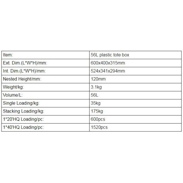 Heavy duty stackable attached lid turnover box, Stackable and nestable plastic shipping tote box for storage or moving