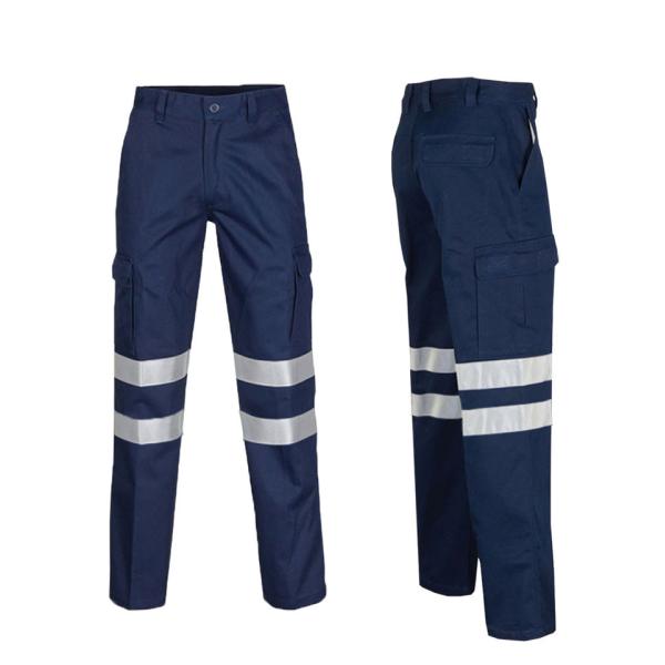 Reflective Strips Workwear Uniform For Construction Sites, Railway Docks Labor Protection