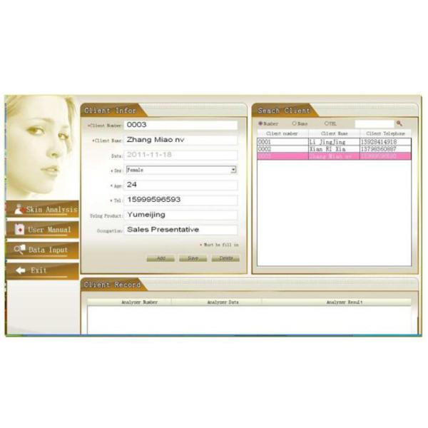 Accurate Magic Mirror System Skin Analyzer Device 4 Times Magnifying Digital