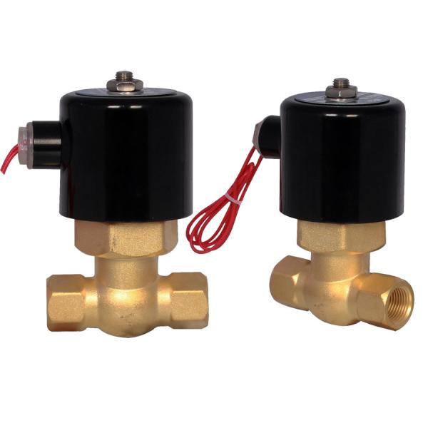 2L Actuated Steam Piston Solenoid Valve NPT 1 / 2 " Size Brass Material