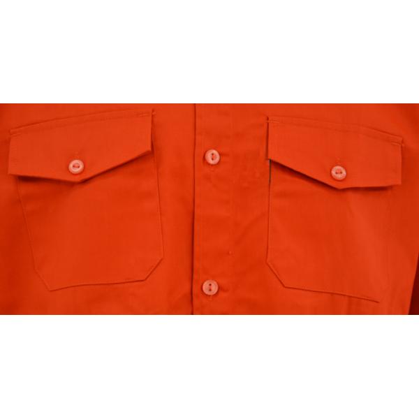 High Visibility Custom Work Shirts XS-3XL Size With Detailed Sleeve Band