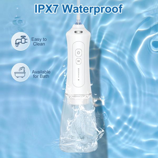 IPX7 Grade 5 Modes Portable Water Flosser Oral Irrigator Teeth Cleaning Cordless Water Flosser
