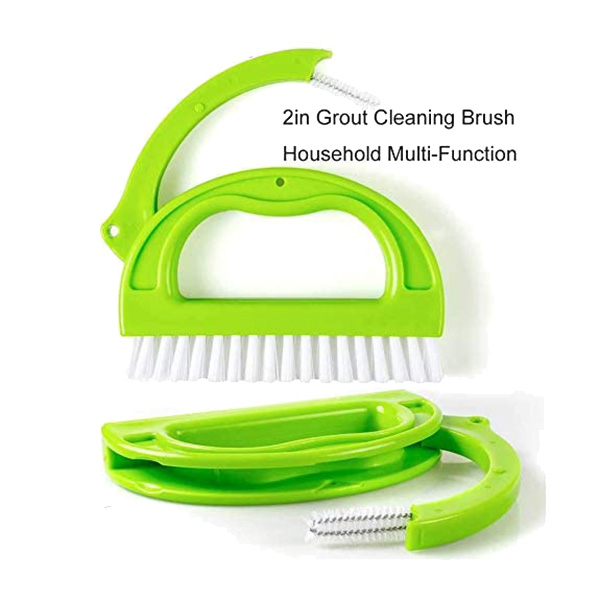 Ergonomic Floor Joint Cleaning Grout Scrubber Brush 2in Nylon Bristle