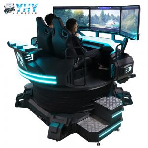 Buy cheap 3.0kw Car Game Machine three screen racing simulator 3DOF Electric Platform 2 Seats product