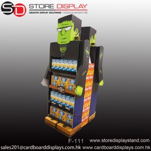 Buy cheap creative eye-catching double sides floor display shelf rack product