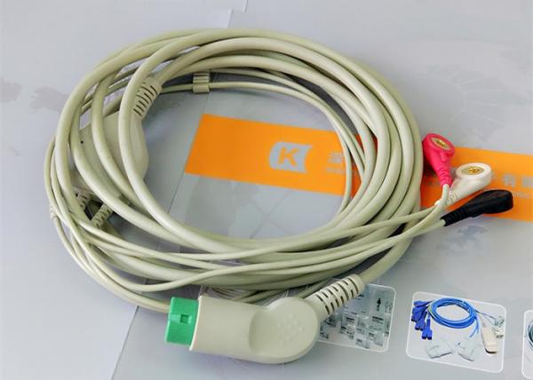 Quality NIHON KOHDEN One Piece 3 Lead Ecg Cable medical equipment Accessories for sale
