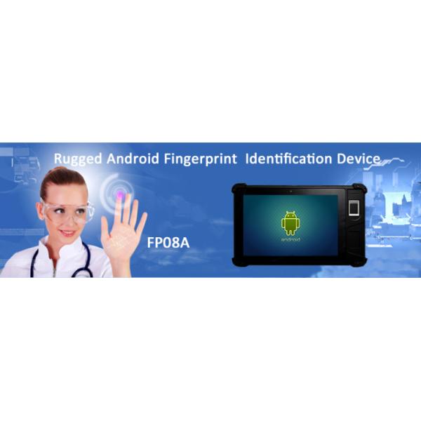 8 inch Rugged Android Biometric Fingerprint Tablet with WIFI Bluetooth QR Code Reader 2d Barcode Scanner 13.56 Mhz NFC
