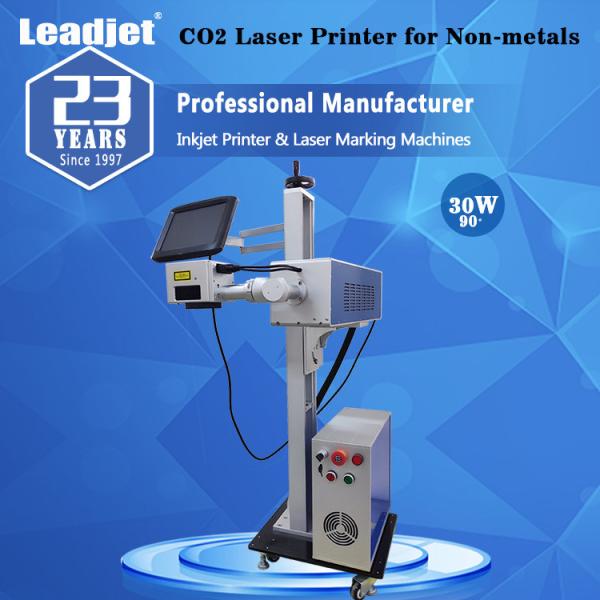 C-T30 Durable Fly CO2 Laser Marking Machine For MFD Expire Date QR Code