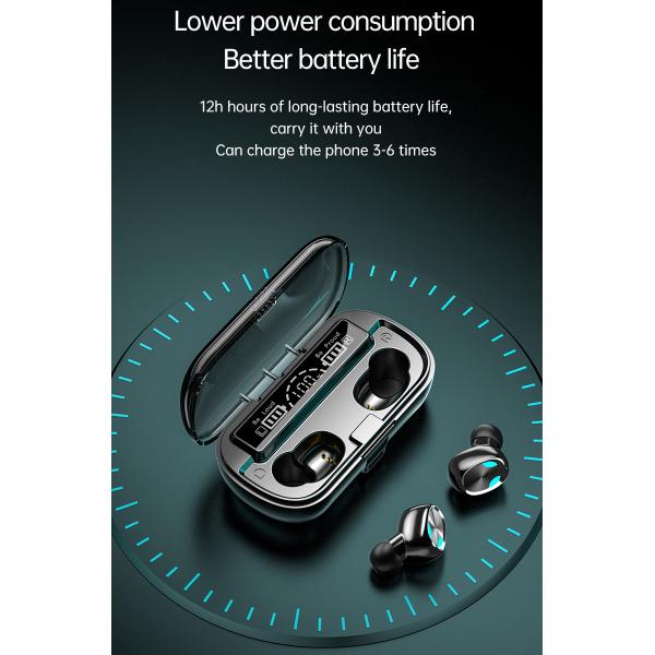 AVRCP 50mAh Wireless Bluetooth Earbuds ABS Noise Canceling Earphone With Mic