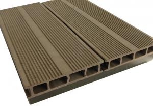 Buy cheap Walnut Color WPC Composite Decking / Recyclable Walkways Deck For Garden product