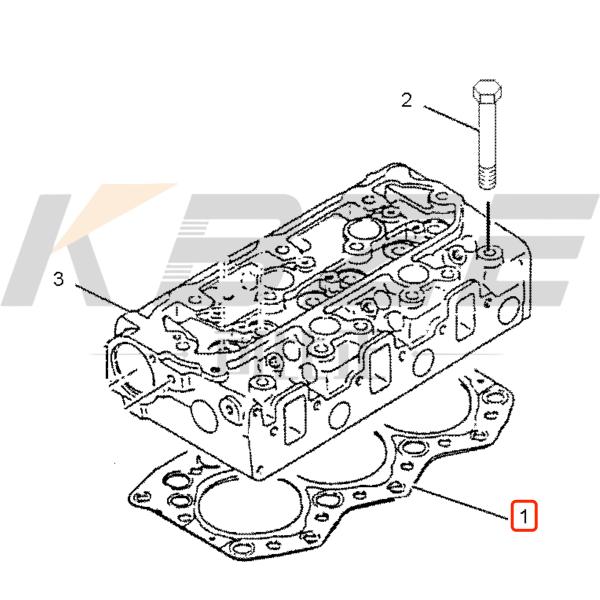 5I-7648 KBZE E320 EXCAVATOR HEAD GASKET CAT S6K 3066 ENGINE 222-8331 FOR E318 E319 E323