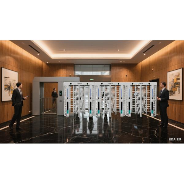 ZT-826 Turnstile Gate side view showing construction