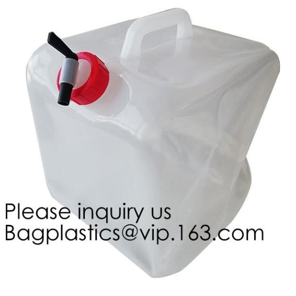 Outdoor Camping Hiking 5 Gallon/20L Portable Collapsible Folding Water Bucket drinking water storage bag, bagease, bagpa