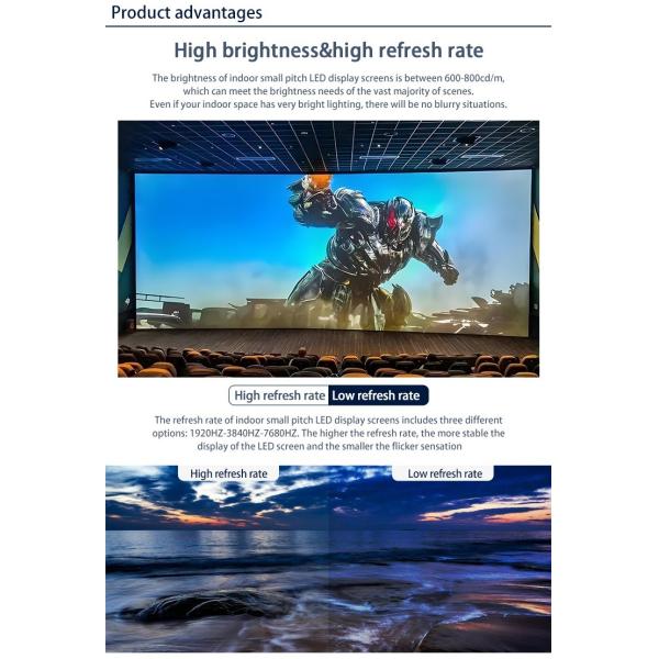 P2 Small Pitch LED Display Fixed Installation For Indoor Visual Communication