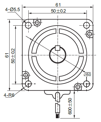 200W/300W/400W 60mm Brushless DC Motor 48V with permanent magnet brake 3phase BLDC motor