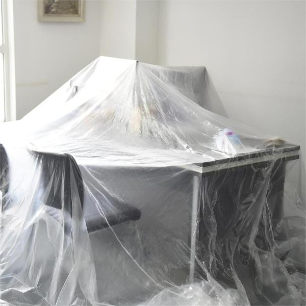 Customized Clear Plastic Protective Painting Drop Cloth for Packaging Film Protection