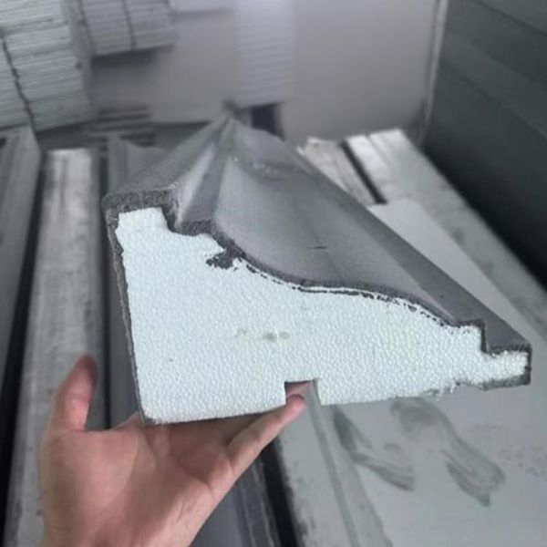 Luxury Cornice Exterior Wall Facade Travertine Eps Foam Trim Customized Villa Limestone