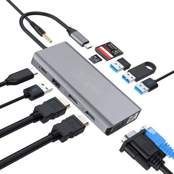 Data Transfer Speed Up To 5/10Gbps Thunderbolt Laptop Connection With 85/100W Power Delivery For Powerful Performanc