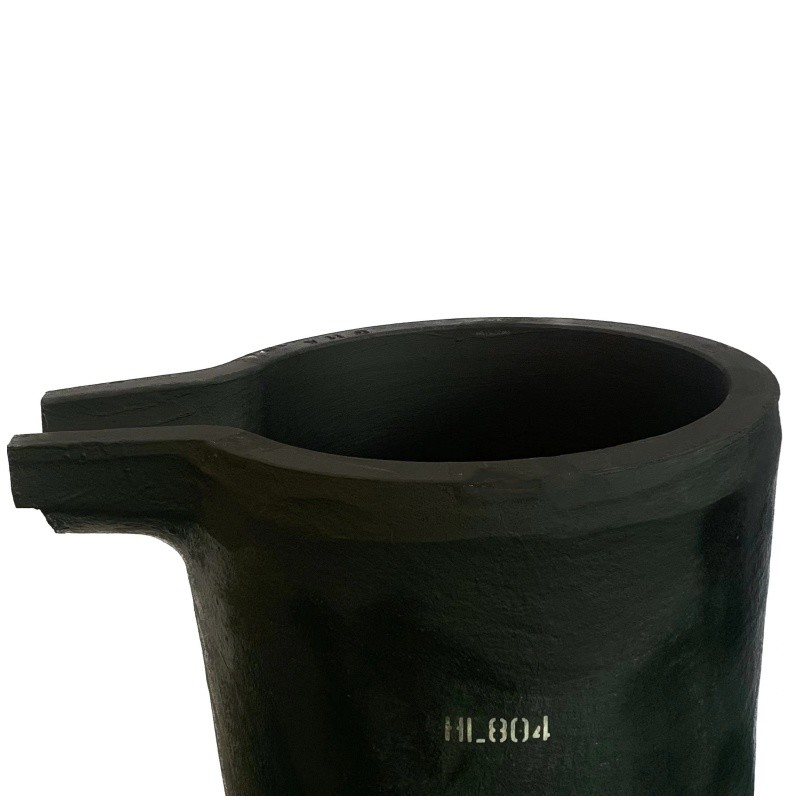Energy Saving Crucible With Pouring Nozzle Metal Melting Silicon Carbide