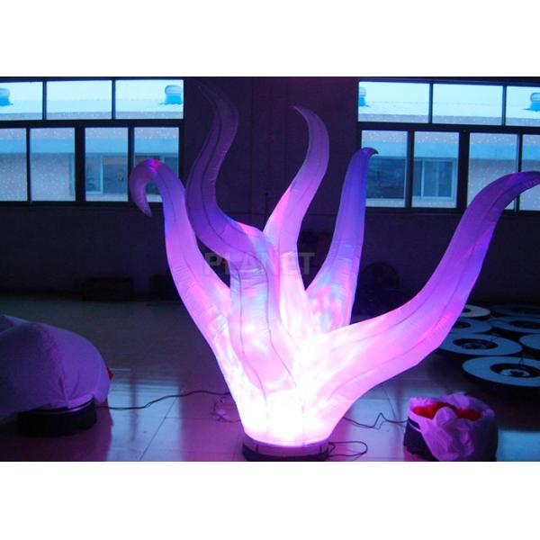 Color Changing Inflatable Tree Durable 210 D Oxford Cloth For Event Decoration