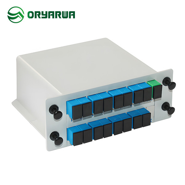 SC UPC 1x16 Fiber Optic Cassette PLC Splitter ABS Material