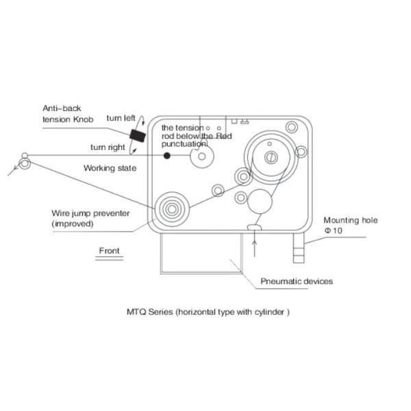 Two Stage Tension Magnetic Tensioner With Full Auto Coil Winding Machine Parts