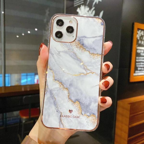 BiDa Marble Phone Case Shock Free Classic Gold Foil Protective Case For Iphone 11 Pro