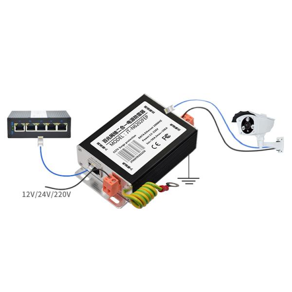 2 in 1 Monitoring Network Power Supply Surge Arrester Signal Surge Protector Lightning Protection