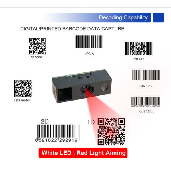 Arduino Raspibeery Pi Barcode Scanner Module Mini CMOS Laser 650nm 1D 2D